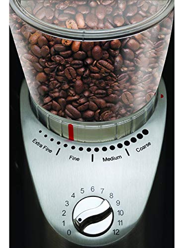  575.05 Infinity Plus Conical Burr Grinder, Stainless Steel Bundle East Coast Blend Coffee Beans And Coffee Grinder Dusting Brush (3 Items)