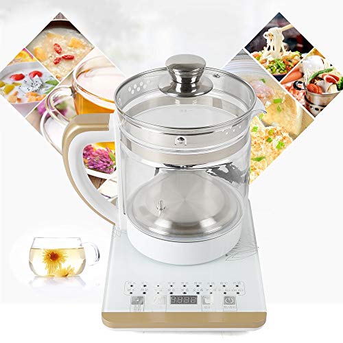  Electric Kettle 2L Glass Portable Tea Kettle , Smart Touch Screen Stainless Steel Glass Boiler Hot Water Tea Heater, 18 Cooking Options , 800W (2L Stainless Steel)