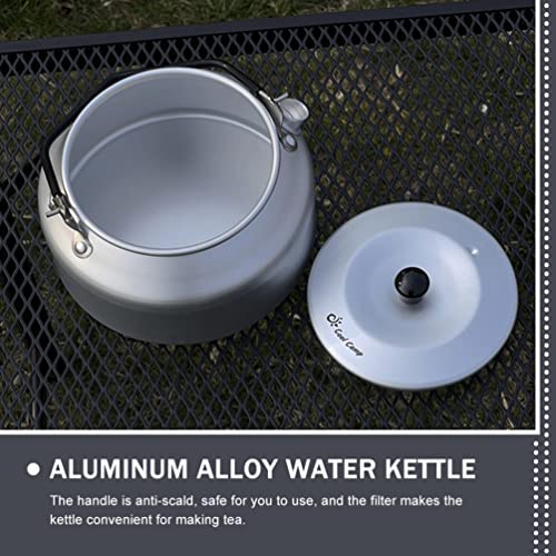  CALLARON Camping Tea Kettle Aluminum Alloy Teapot Portable Coffee Pot Whistling Water Kettle Hot Water Pot For Outdoor Hiking Picnic Stove Top