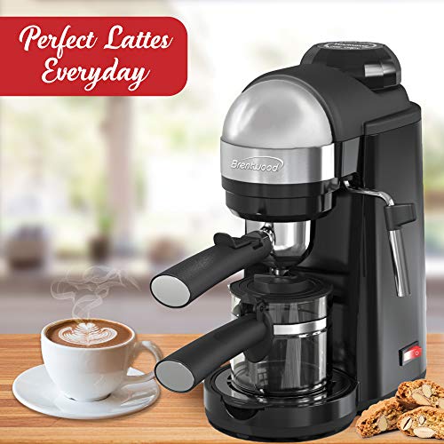  GA-135BK Espresso And Cappuccino Maker, 4 Servings, Black