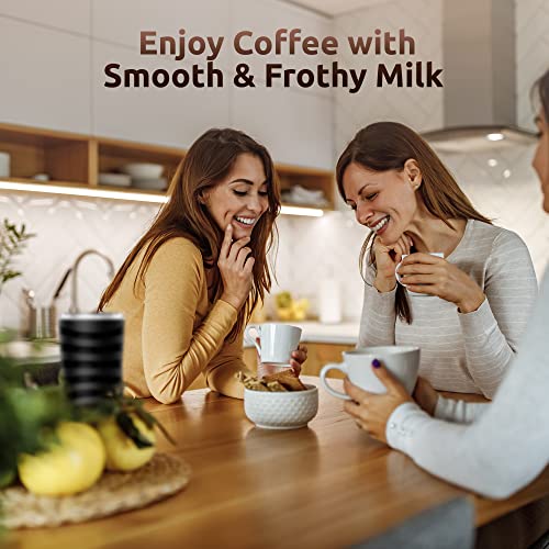  Milk Frother, Electric Milk Steamer 4 In 1 Foam Maker For Hot And Cold Milk Froth, Frother For Coffee, Latte, Cappuccino, Milk Warmer Heater
