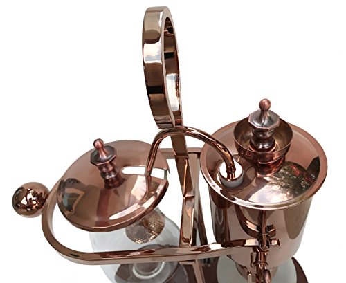 Vintage Belgian Belgium Luxury Royal Family Balance Syphon Siphon Coffee Maker Copper Color, 1 Set