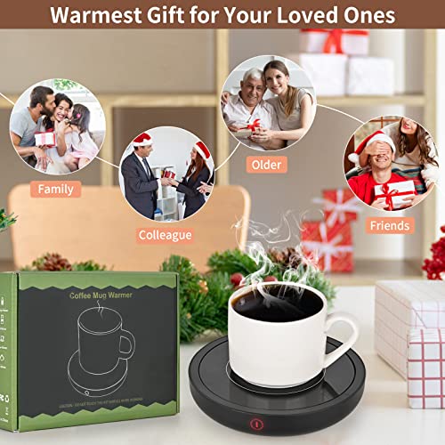  Coffee Mug Warmer, 50 W Coffee Warmer With 3-Temperature Settings(180°F ~ 105°F), 4H Auto Shut Off, Electric Coffee Cup Warmer For Desk,Beverage Warmer For Coffee Tea Espresso Milk