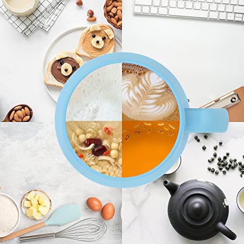  Auto On/Off Gravity-Induction Coffee Mug With Intelligent Temperature Control 113°F/45°C Cup Warmer Self-Heating With Wireless Charging Function Gifts For Home Office (Mug Included) Blue