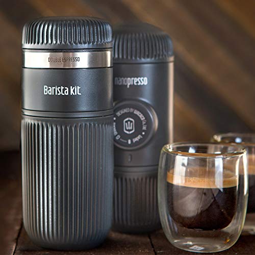 Wacaco Nanopresso Barista Kit, Accessory For Nanopresso Portable Espresso Machine, Double Espresso, Lungo