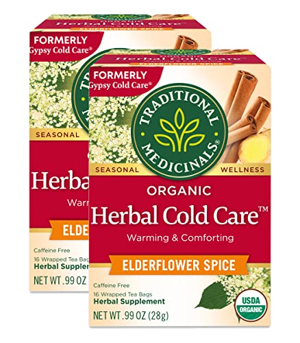  Gypsy Cold Care Seasonal Tea With Elderflower Spice, 16 Tea Bags(Pack Of 6)