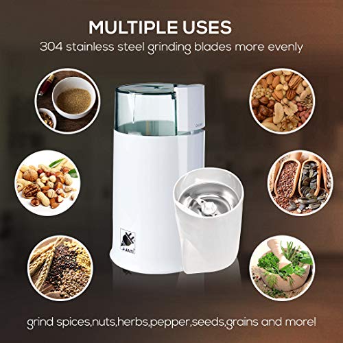  Ati Electric Coffee Grinder Mill With Large Grinding Capacity And HD Motor/Spices, Herbs, Nuts, Grains And More And More (Coffee Grinder)
