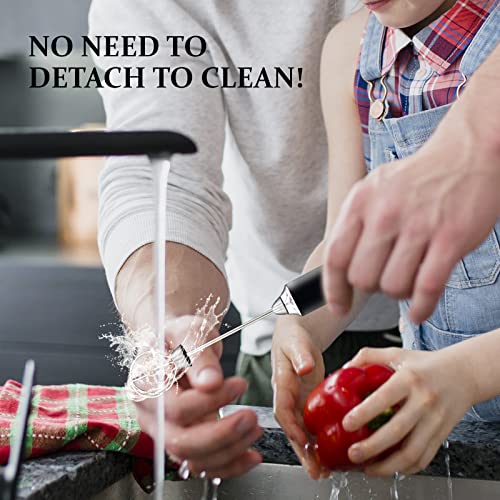  Powerful Milk Frother For Coffee With Upgraded Titanium Motor - Handheld Frother Electric Whisk, Milk Foamer, Mini Mixer And Coffee Blender Frother For Latte, Matcha, No Stand