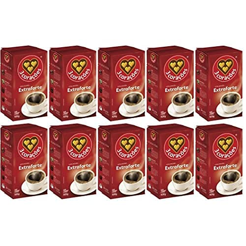  Oracoes Extra Forte Brazilian Ground Coffee Vacuum Packed 500 Grams (Pack Of 10)