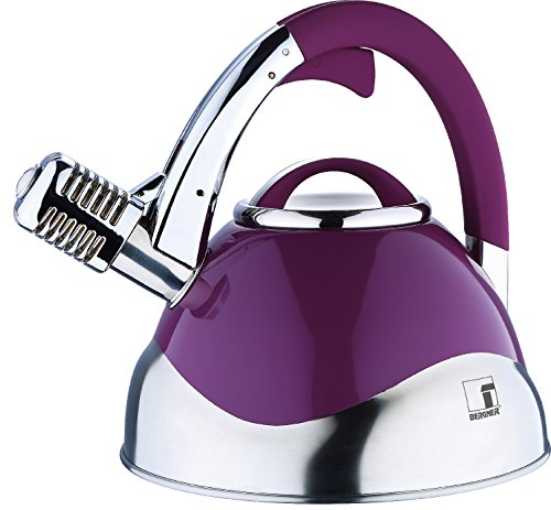  Bergner Melody 3 Litre Stainless Steel Teapot Berry