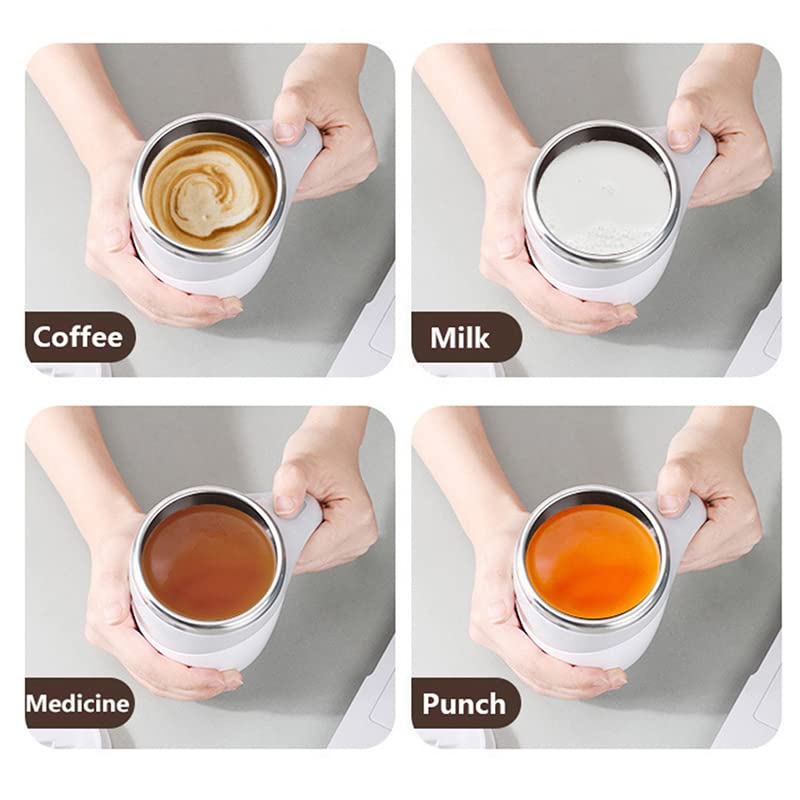  Miihello Automatic Self-Stirring Cup Self Stirring Magnetic Mug Stainless Steel Stainless Steel Coffee Milk Mixing Cup
