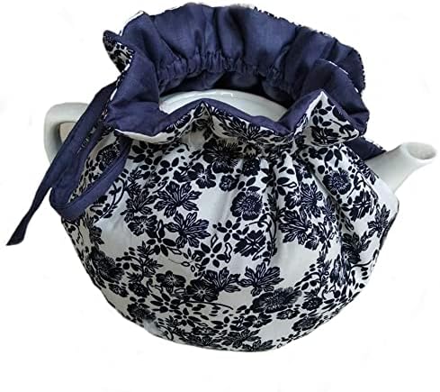  Tea Cosy - Pure Cotton Printed Tea Cosy, Kitchen Tea Pot Dust Cover, Breakfast Warmer, Insulation And Keep Warm, Color#5