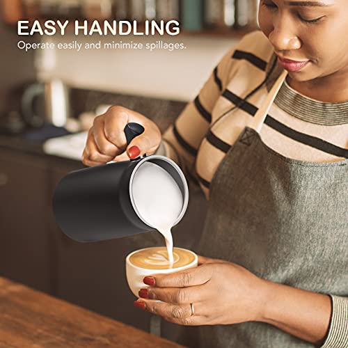  Milk Frother, Electric Milk Frother And Steamer, OTWEN Automatic Hot Cold Milk Foamer, 4 Modes Stainless Steel Quiet High Capacity Milk Warmer For Coffee, Latte, Cappuccino, Macchiato, Hot Chocolates