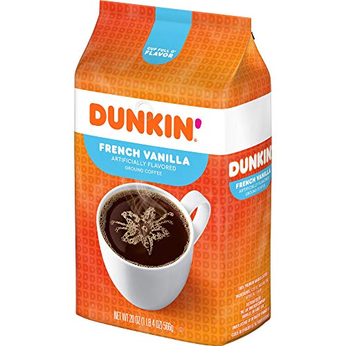  French Vanilla Flavored Ground Coffee, 20 Ounces