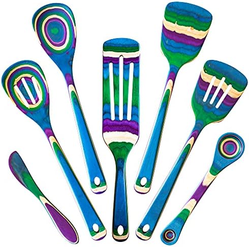  Ique Mumbai Collection 8" Spreading Knife In Colored Birch Wood