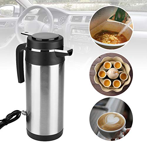  950ml Car Kettle Thermos, Stainless Steel Travel Electric Kettles For WaterTea Coffee Milk (24V)