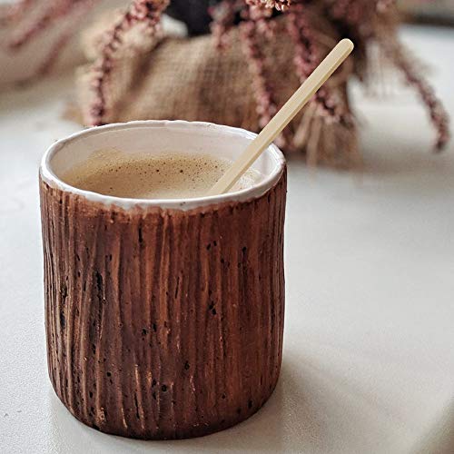  JoyRay 200 Pack5.5-Inch Bamboo Coffee Stirrers Individually Wrapped Disposable Beverage Stirrers Sticks