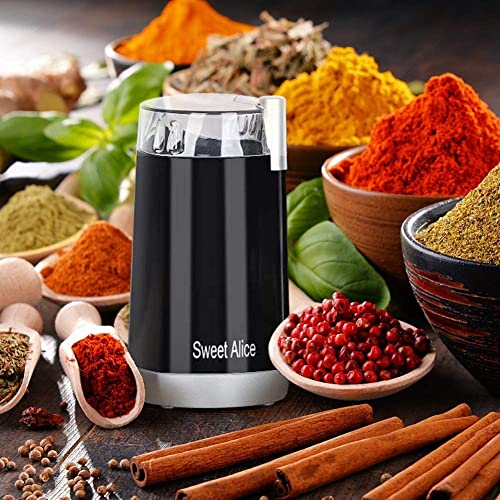  Coffee Grinder Electric Quiet Coffee Bean Blade Grinders Stainless Steel For Spice Herbs Nuts Cereals Grain Mills