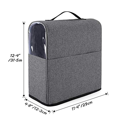 Coffee Maker Dust Cover Compatible For Keurig K-Mini And K-Mini Plus, Coffee Making Machine Cover With Pockets For K Cup, Cover Only