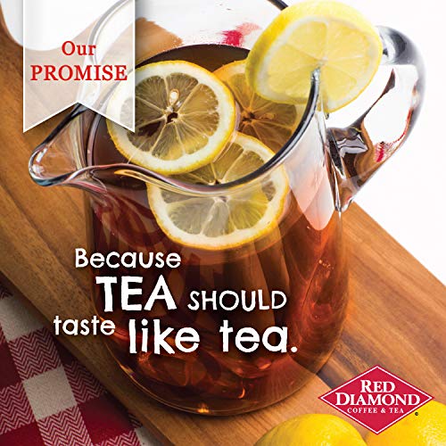  Ed Diamond Iced Tea Bags, Decaffeinated, Family Size Tea Bags, Delicious And Freshly Brewed Taste, Special Premium Blend, 24 Count (Pack Of 6)