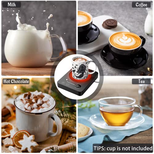  Ug Warmer - Coffee Mug Warmer For Desk - Auto Shut Off Coffee Warmer With 2-12Hrs Timer And 3 Temperature Setting, Portable Cup Warmer For Beverage, Coffee, Milk, Tea, Candle Wax, Ideal Xmas Gift