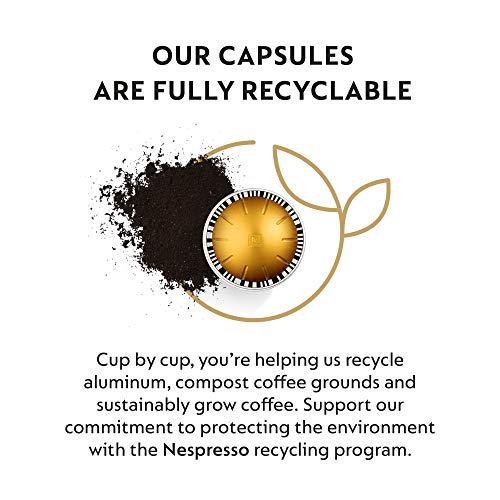  Nespresso Capsules VertuoLine, Voltesso , Mild Roast Espresso Coffee, 50 Count Coffee Pods, Brews, 10 Count (Pack Of 5), (VERTUOLINE ONLY)