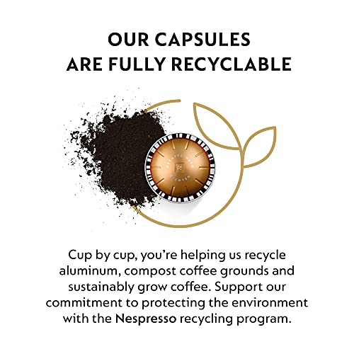 Nespresso Vertuo Melozio Decaffeinato, Medium Roast Espresso, 10 Count (Pack Of 3) Coffee Capsules (VERTUO ONLY)