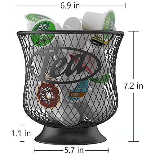  Tea Pod Holder, Sturdy K Cup Organizer, Large Capacity K Cup Storage For Keuring Espresso Capsule Coffee Creamer, Easy To Refill And Organize For Cafe Bar, Coffee Bar Decor
