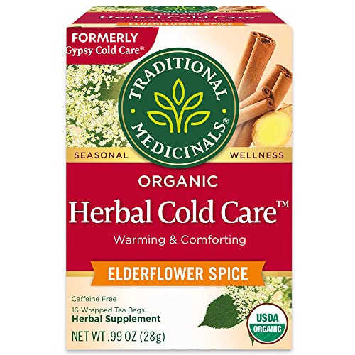  Gypsy Cold Care Seasonal Tea With Elderflower Spice, 16 Tea Bags(Pack Of 6)