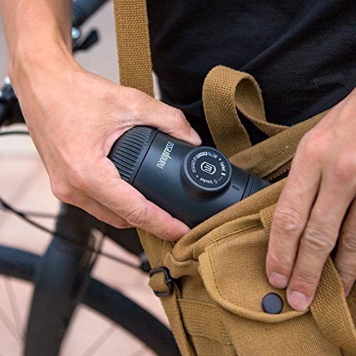 Wacaco Nanopresso Portable Espresso Maker, Upgrade Version Of Minipresso, 18 Bar Pressure, Small Travel Coffee Maker, Manually Operated. Perfect For Kitchen And Office