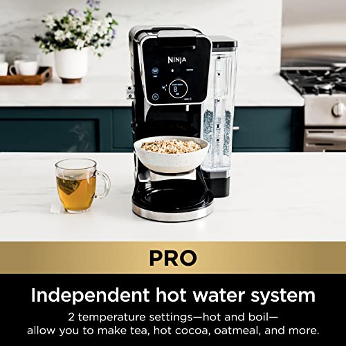 Ninja CFP307 DualBrew Pro Specialty Coffee System, Single-Serve, Compatible With K-Cups & 12-Cup Drip Coffee Maker, With Permanent Filter, Black
