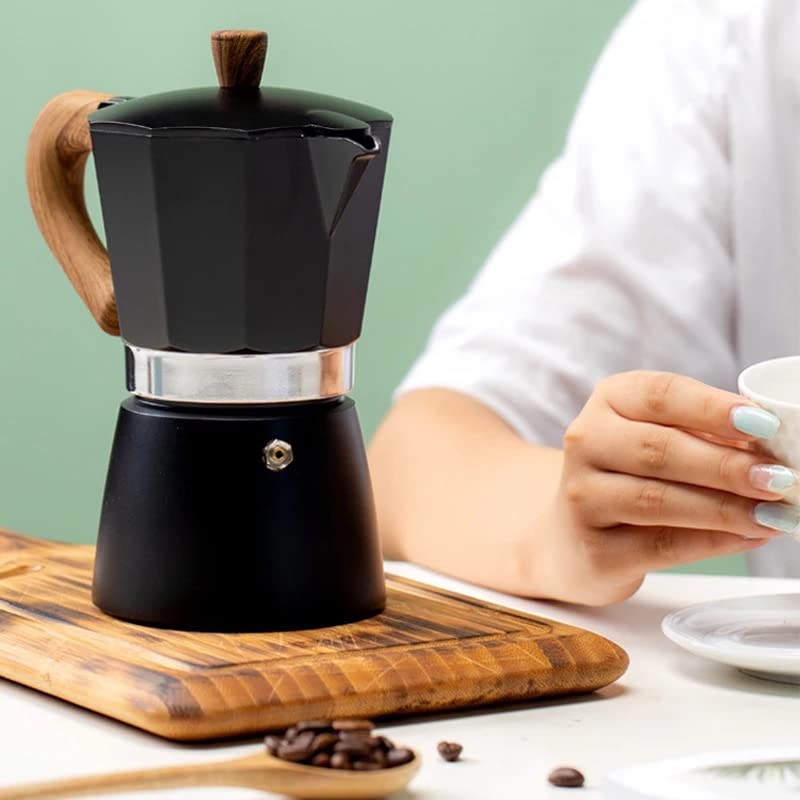  Moka Pot | 6 Espresso Cup Moka Pot - 10 Oz Manual Cuban Coffee Percolator | Italian Espresso Greca Coffee Maker | Stovetop Espresso Maker | Cafetera Cubana