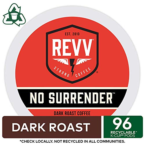  EVV No Surrender, Single-Serve Keurig K-Cup Pods, Dark Roast Coffee, 96 Count