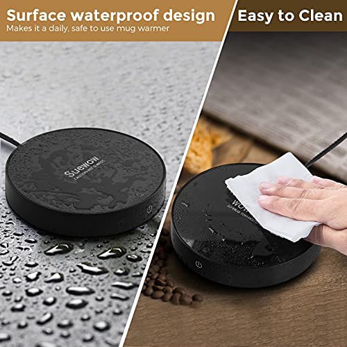  Coffee Mug Warmer And Smart Cup Warmer,Mug Warmer For Desk,Electric Beverage Warmer With 3 Temperature Settings With Auto On/Off, Auto Power-Off Protection, Candle Wax Cup Warmer Heating Plate