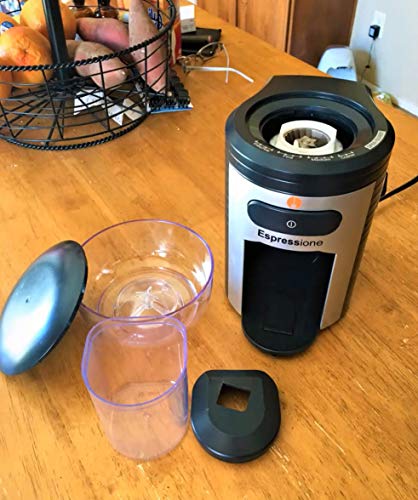  Professional Conical Burr Coffee Grinder, Black/Silver