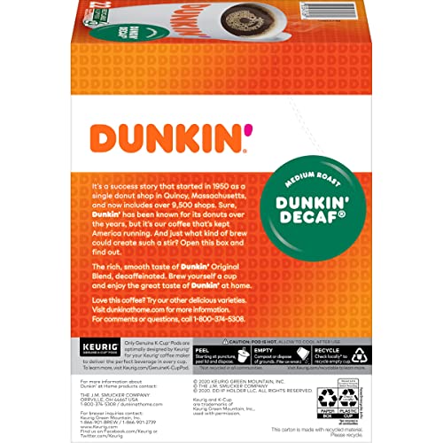  Decaf Medium Roast Coffee,Keurig K-Cup Pods, 22 Count (Pack Of 4)