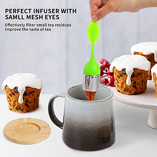  Tea Mug With Infuser And Lid, 16.5 OZ Tea Infuser Cup, Tea Strainer Cup With Large Handle For Loose Tea, Ceramic Tea Steeping Mug, Microwave And Dishwasher Safe Coffee Mug (Black And White)
