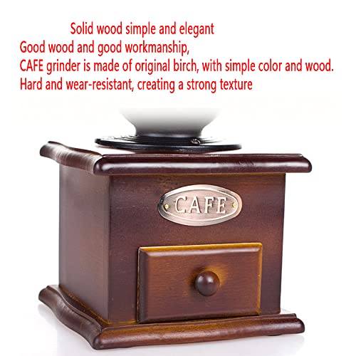  Manual Coffee Grinder,Hand Crank Coffee Grinders Vintage Style Hand Coffee Grinder Roller Classic Coffee Mill, Bean Grinder,Roller Grain Mill Cast Iron Hand Crank, Adjustable Grinding Of Thickness