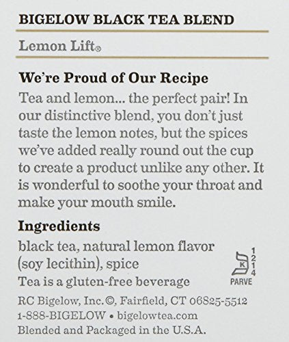  Lemon Lift Tea Bags - 20 Count (Pack Of 3)