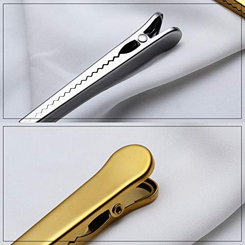  2 Pieces Coffee Scoop Clip Coffee Scoop Bag Clip Coffee Bag Clip Stainless Steel Coffee Scoop Clip Tea Scoop Bag Clip Tea Scoop Clip Tea Bag Clip For Coffee Tea Protein Powder, Silver