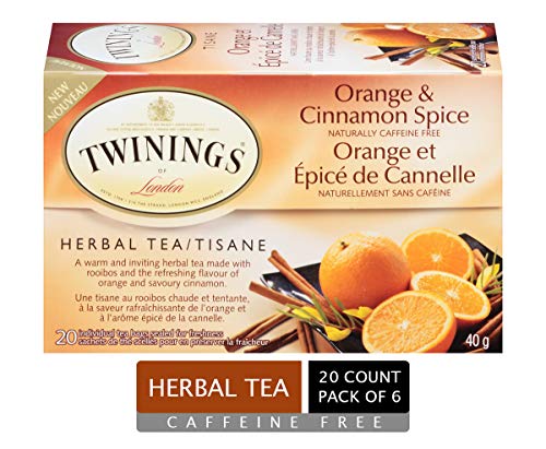 Twinings Orange Cinnamon Spice Tea 20 Bags (Case Of 6)