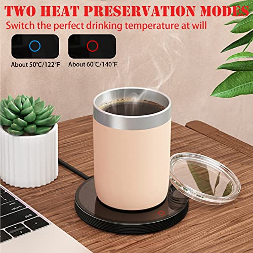  Mart Coffee Mug Warmer,SAINSWIN 2-Setting Coffee Cup Warmer For Office,Electric Mug Warmer For Tea,Coffee,Beverage,Milk,Cup Warmer Heating Plate Is For People (NO Mug Included)