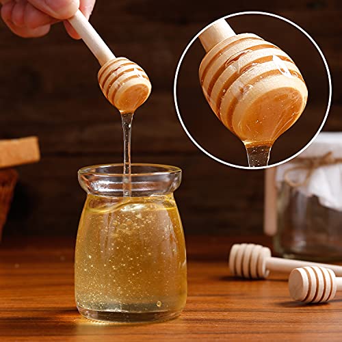  24 Pcs Honey Dipper Sticks, 3 Inch Mini Wooden Honeycomb Stick, Small Honey Spoons Stirrer Stick For Honey Jar Dispense Drizzle Honey And Wedding Party Favors Gift
