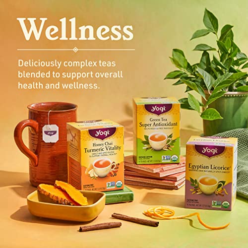  Tea - Egyptian Licorice Tea (6 Pack) - Warming And Naturally Spicy Sweet - Soothing And Caffeine Free - 96 Organic Herbal Tea Bags