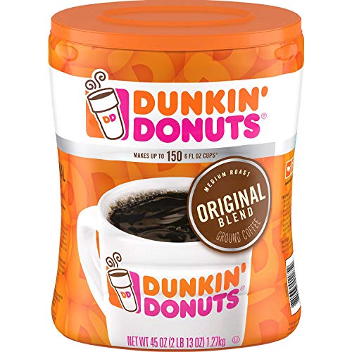 Ground Coffee 1 LB. Bag Multi Pack (Dunkin' Midnight Dark Roast, Three Pack)