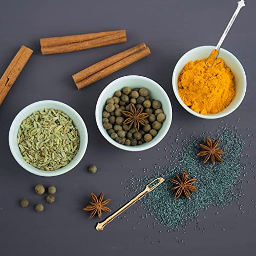  2Pcs Mini Spoons Vintage Measuring Spoon Medicine Spoon Power Scoop Scoop Charms Pendant Kitchen Gadget For Powders Salt Sand Tea Golden Silver 80MM