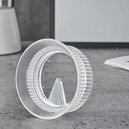  BIENKA Coffee Dosing Funnel Rotary Tampering Tight Sealing Durable Portable Lightweight, Black Small Tampers (Color : Transparent Small)
