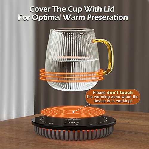  Candle Warmer Plate: YISH Candle Wax Warmer With 3 Temperature Setting, Coffee Mug Warmer For Desk With Auto Shut Off, Electric Coffee Cup Warmer Beverage Warmer