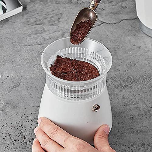  BIENKA Coffee Dosing Funnel Rotary Tampering Tight Sealing Durable Portable Lightweight, Black Small Tampers (Color : Transparent Small)