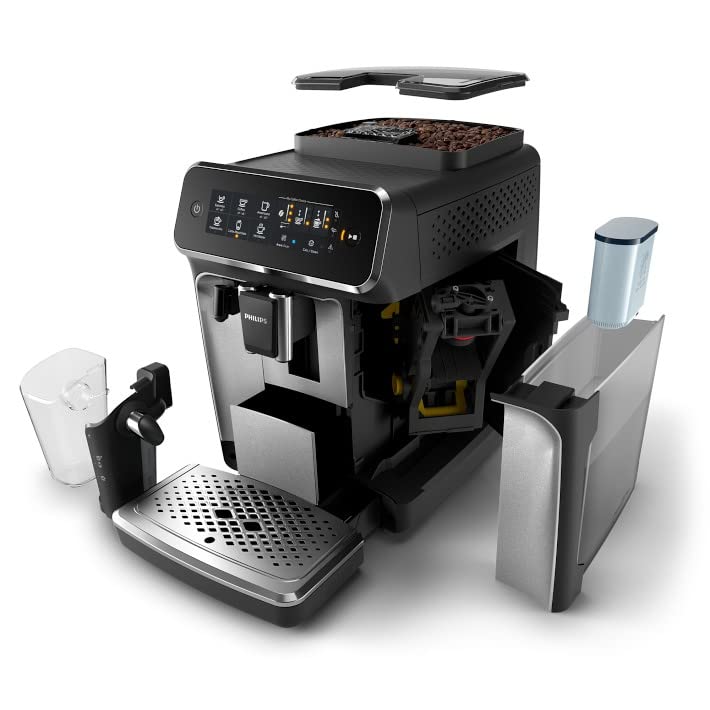 Philips 3200 Series Fully Automatic Espresso Machine W/ LatteGo, Silver, EP3246/74
